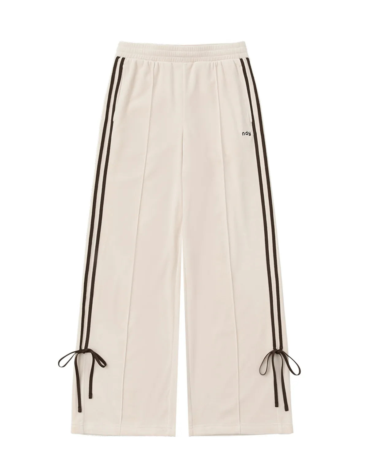 韓國 Nerdy Women's Velour Ribbon Track Pants【NY052】