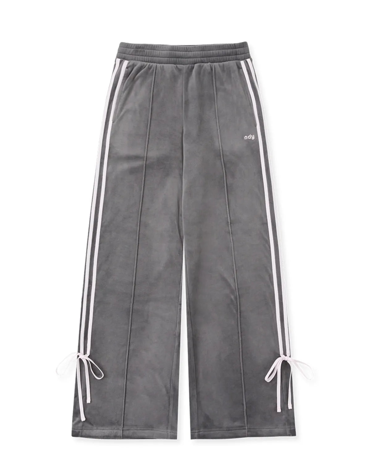 韓國 Nerdy Women's Velour Ribbon Track Pants【NY052】
