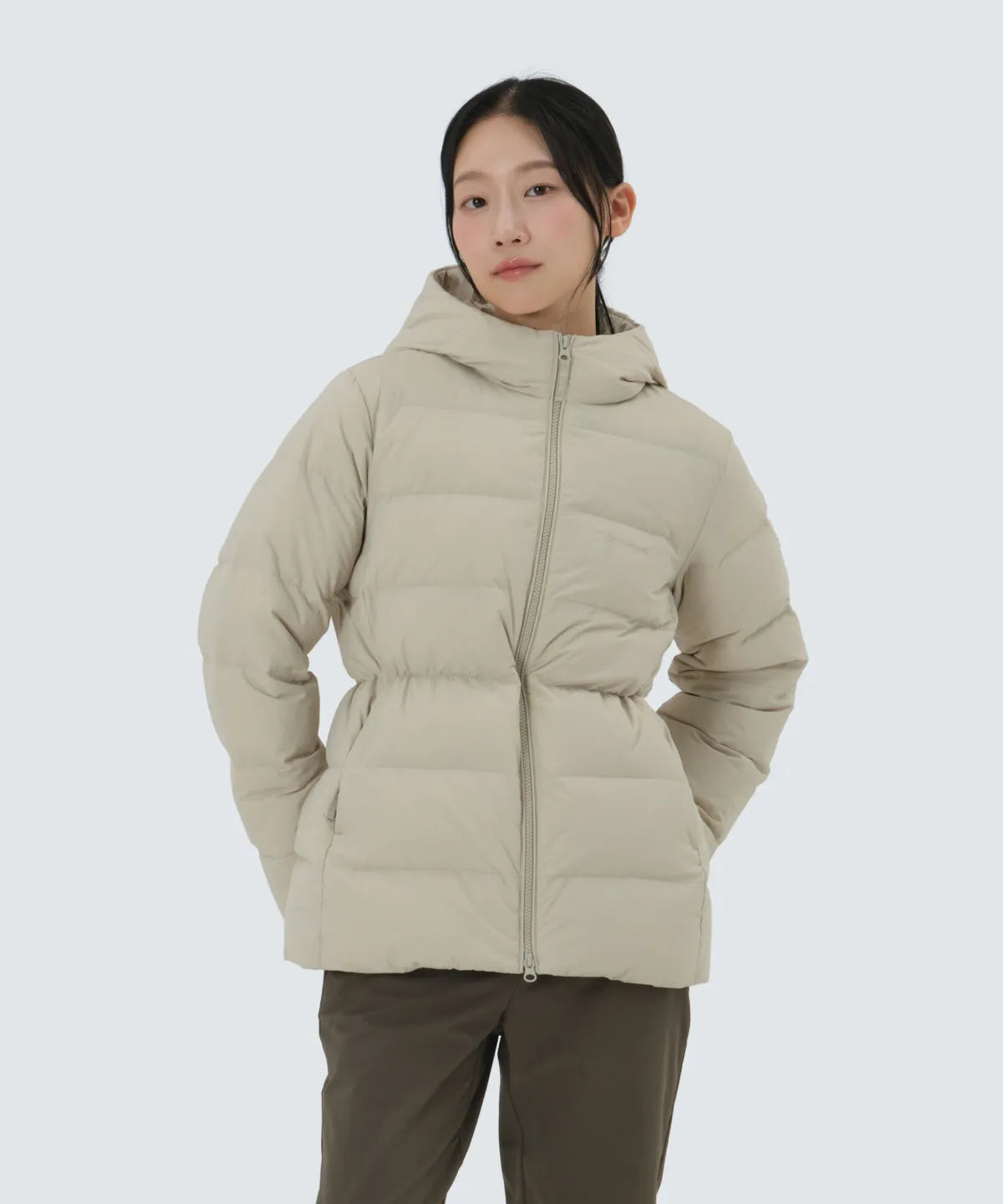 韓國 Snowpeak Landair Women's Hooded Mid-Length Down Jacket (鴨絨)【SN066】