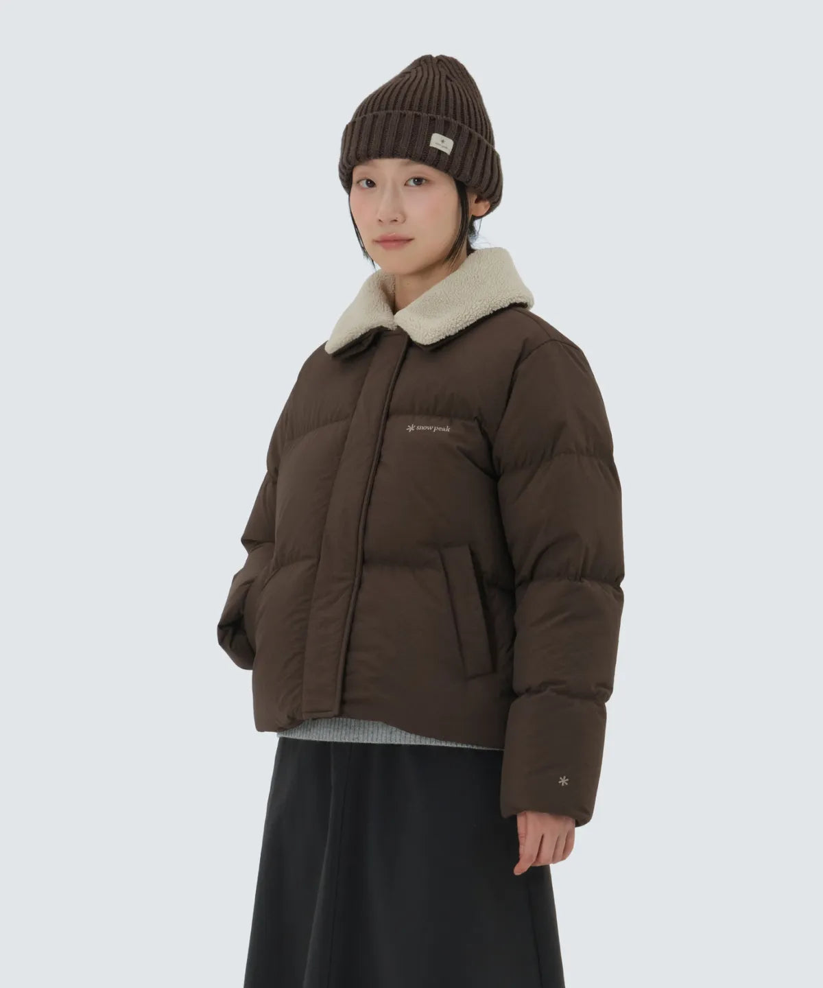 韓國 Snowpeak Women's Collar Buckle Neck Heavy Down Jacket (鴨絨)【SN065】