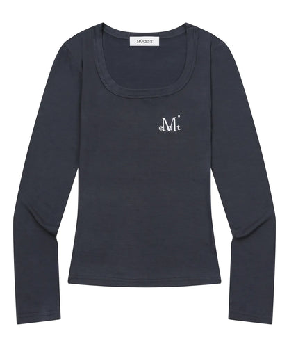 韓國 Mucent Dacian Slim Fit U-Neck T【MU214】