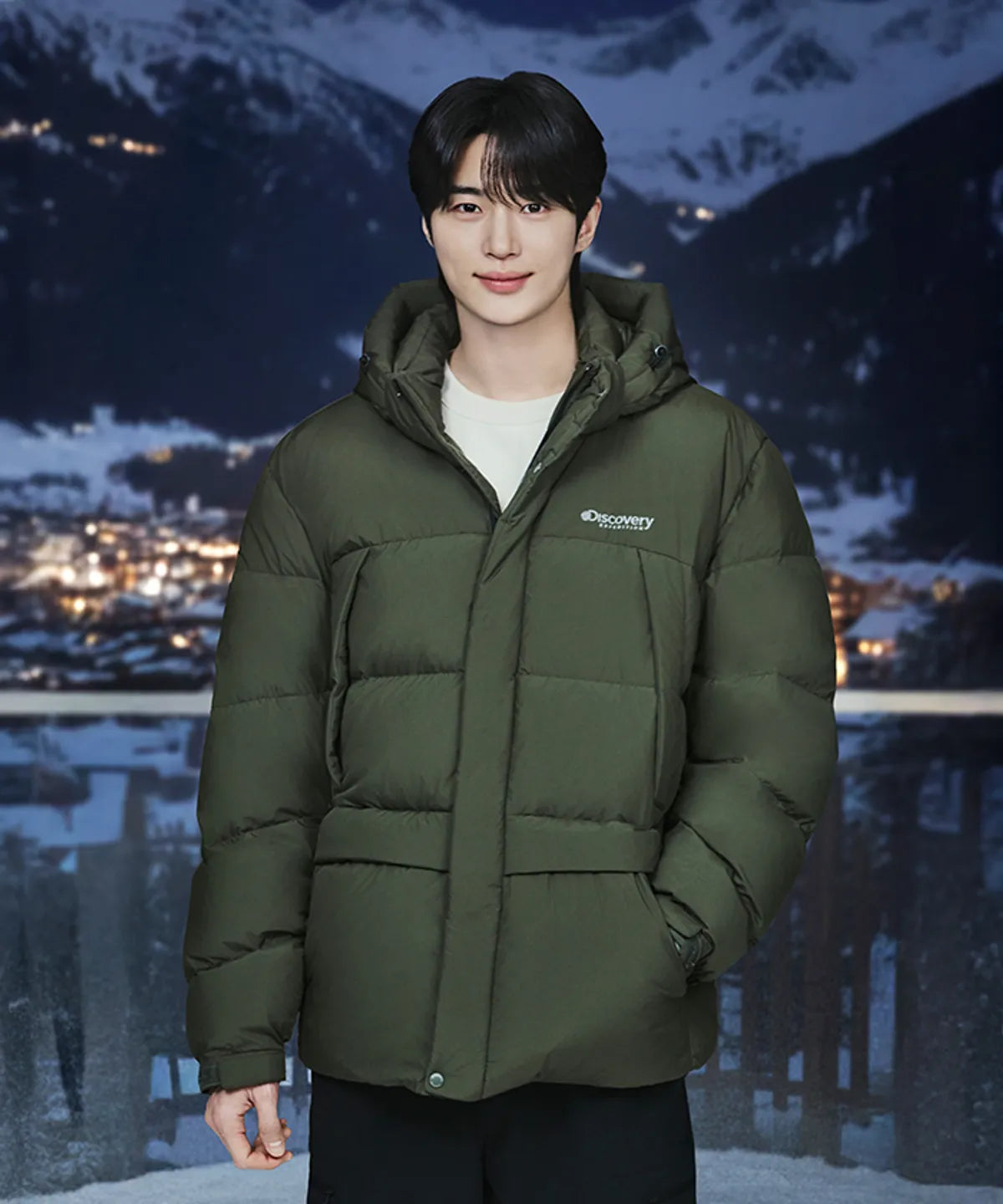 韓國 Discovery Men's Bern Goose Down Short Padding【DY359】