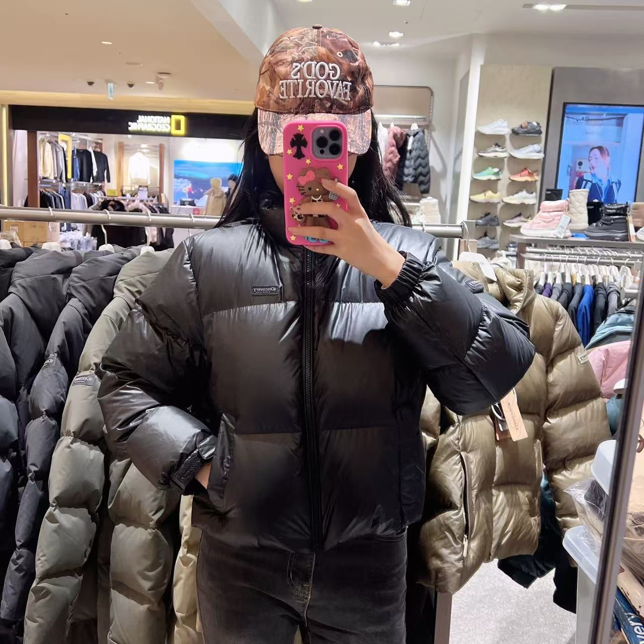 韓國 Discovery Women's Bansley Down Crop Short Padding (鴨絨)【DY216】