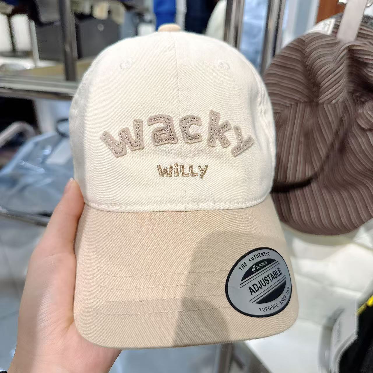 韓國 Wacky Willy Applique Color Block Cap【WW110】