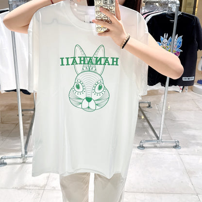 韓國 HANAHAII 漸變Logo純棉 T-Shirt【HA051】