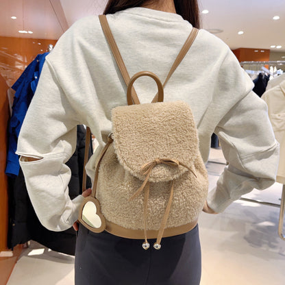 韓國 Covernat Cloverheart Fluffy Backpack【CO095】