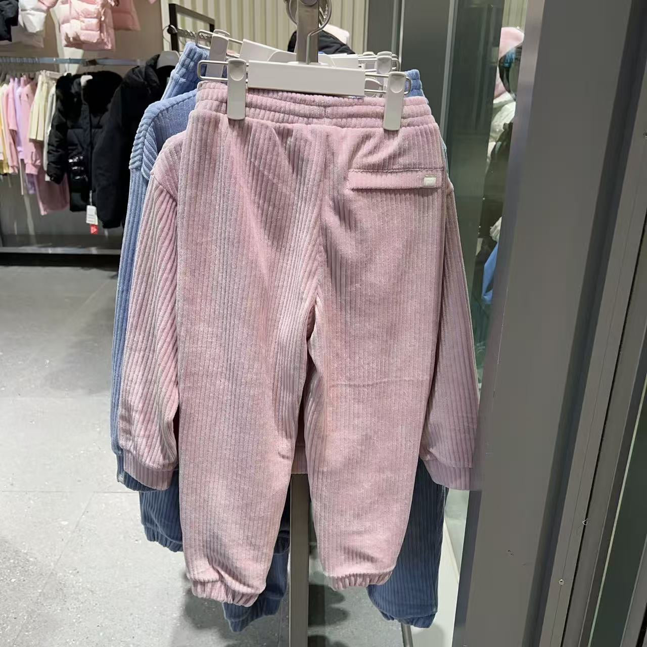 韓國 FILA Kids Velour Golji Top and Bottom Set【FA081】