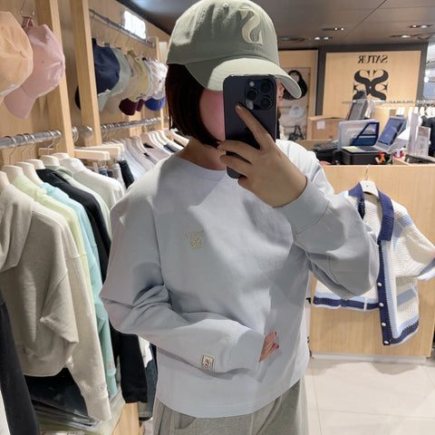 韓國 Satur Small Logo Long T-shirt【SR079】