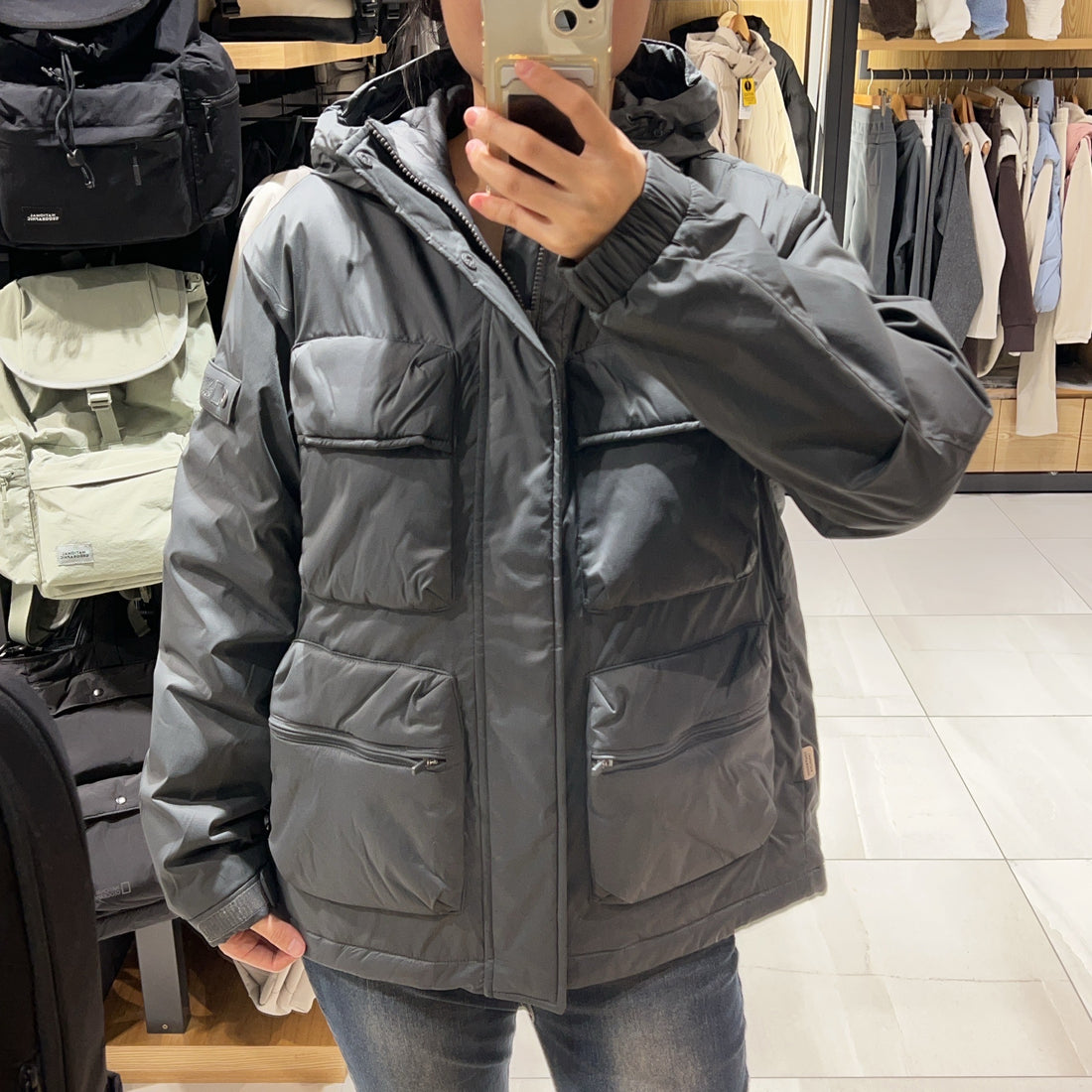 韓國 National Geographic Out Pocket Padding Jumper【NG266】