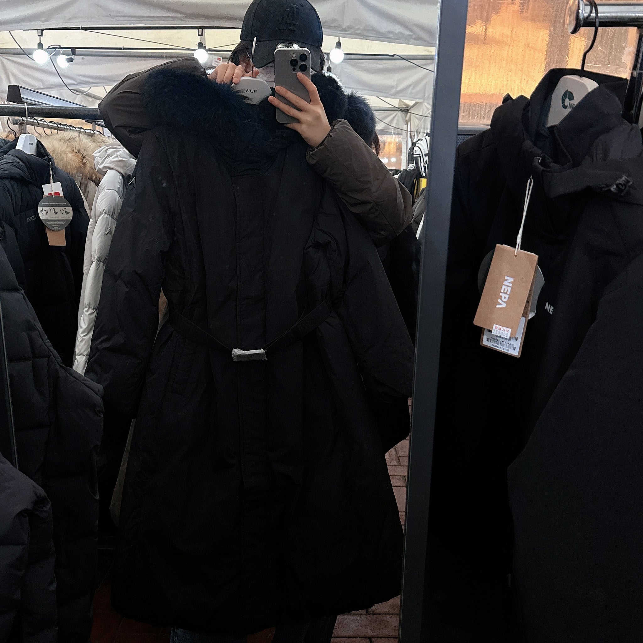 韓國 NEPA Women's Premium Neo Long Down Jacket (鵝絨)【NA027】