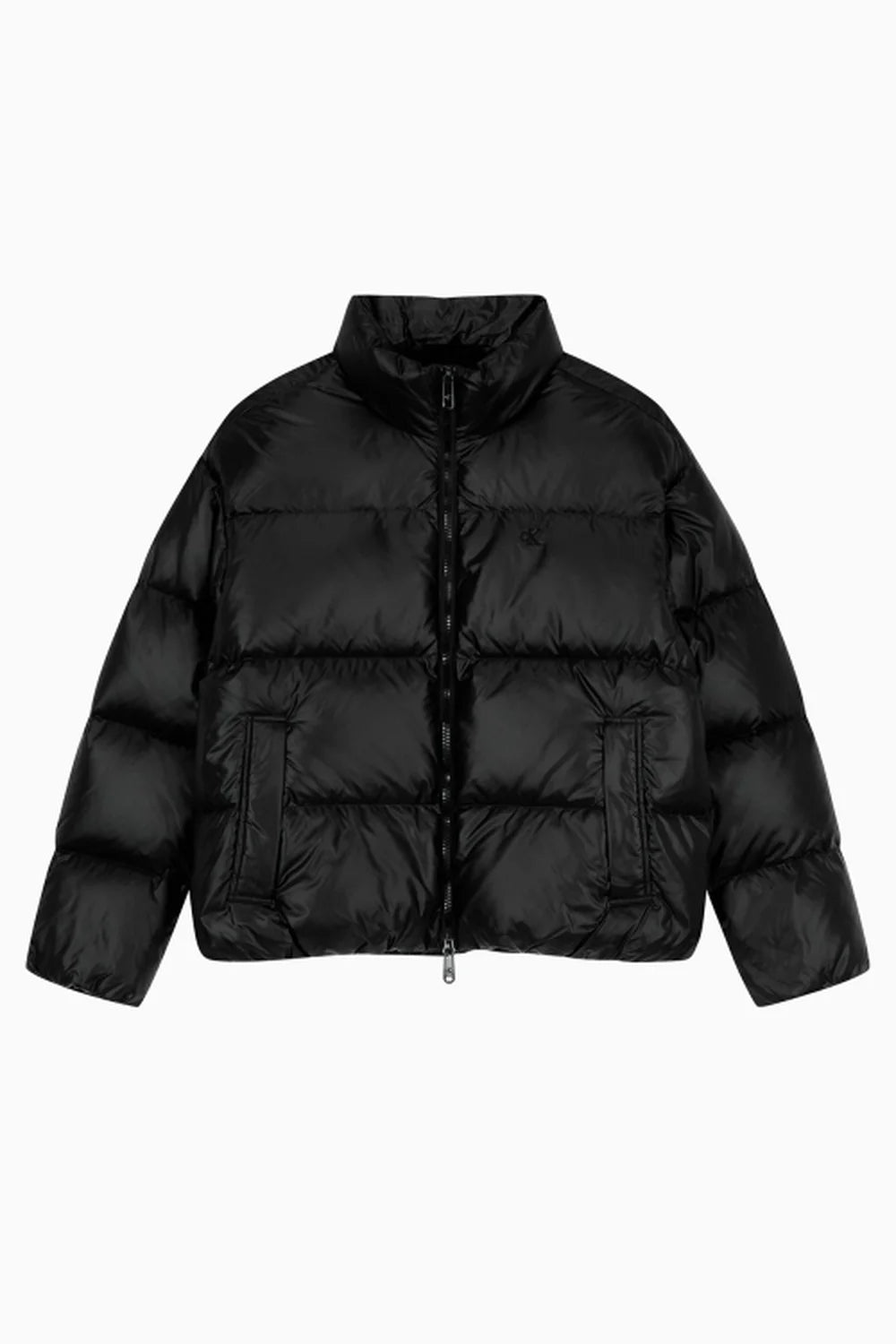 韓國 Calvin Klein Unisex Stand Collar Glossy Down Puffer Jacket【CK001】