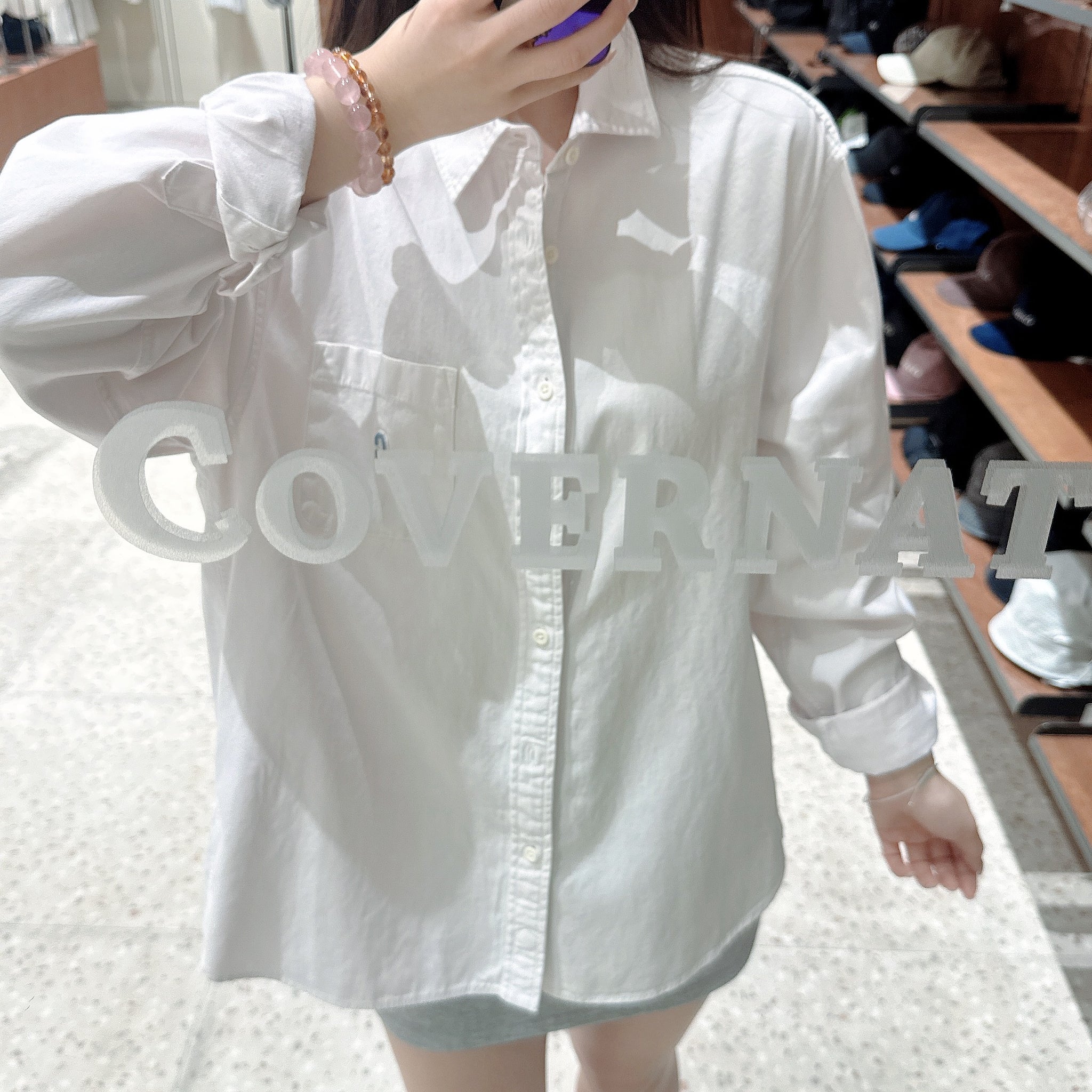 韓國 Covernat C Logo Dyed Oxford Shirt【CO093】