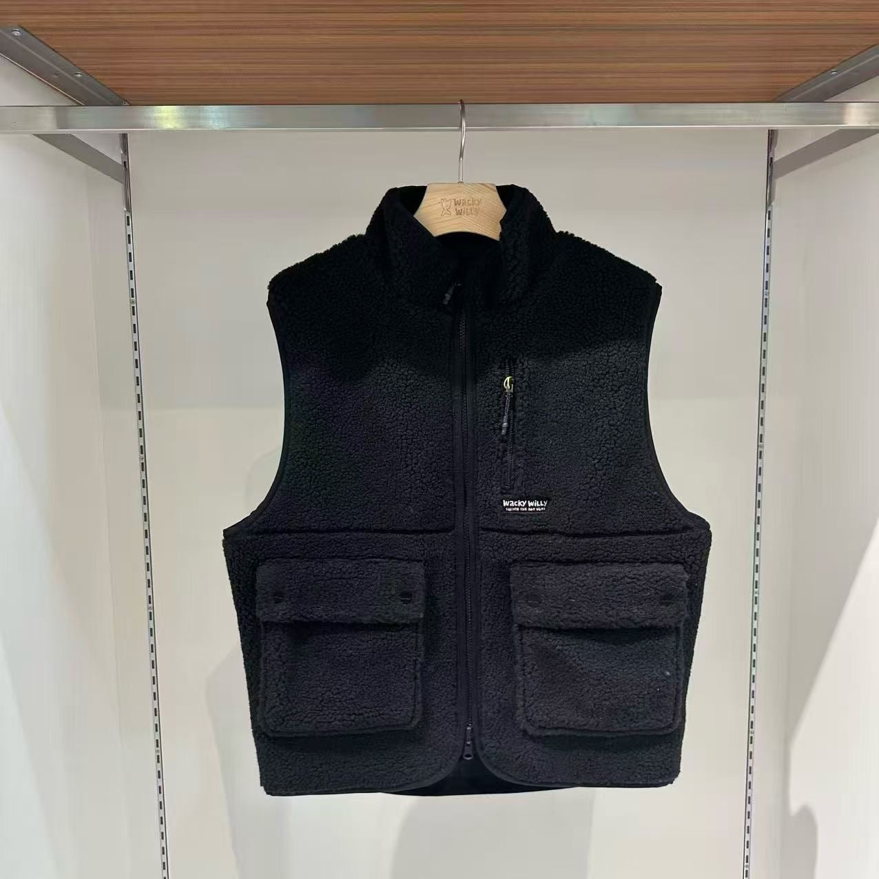韓國 Wacky Willy Reversible Fleece Vest【WW098】