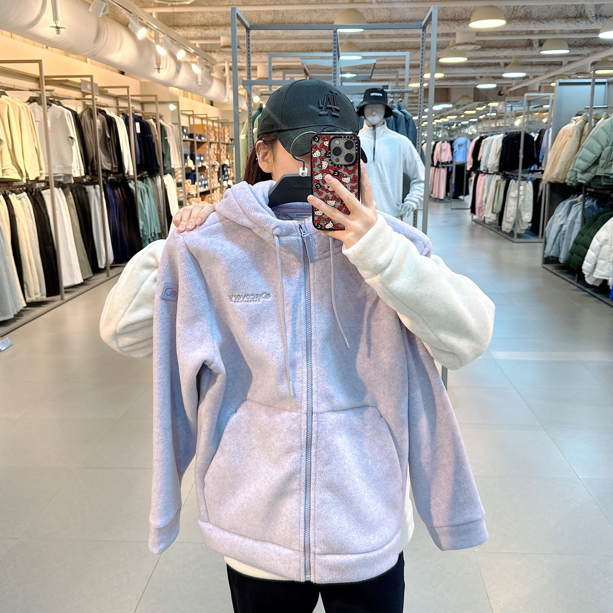 韓國 Discovery Airfleece Hooded Fleece Jacket【DY147】