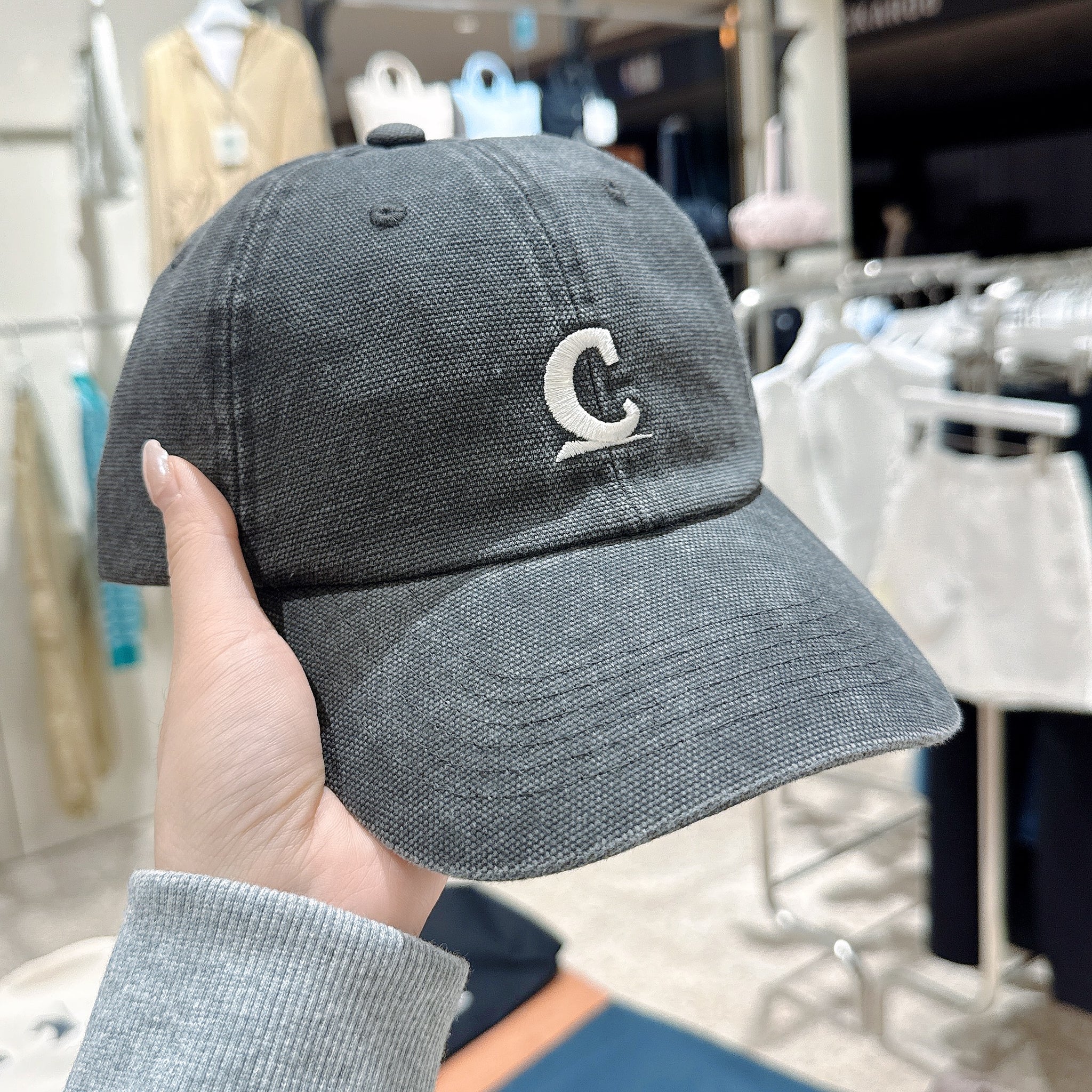 韓國 Covernat Symbol Logo Oxford Washed Ball Cap【CO082】