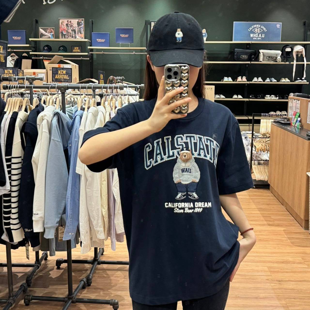 韓國 Who.A.U Steve Patch T-Shirt【WA049】 - STT Mall HK 靚太網購