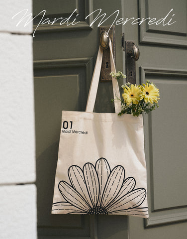 韓國 Mardi Mercredi CANVAS BAG FLOWER【MM044】