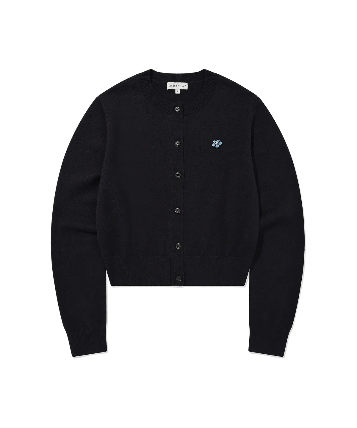 韓國 Wacky Willy Women's Lily Wappen Round Neck Cardigan【WW128】