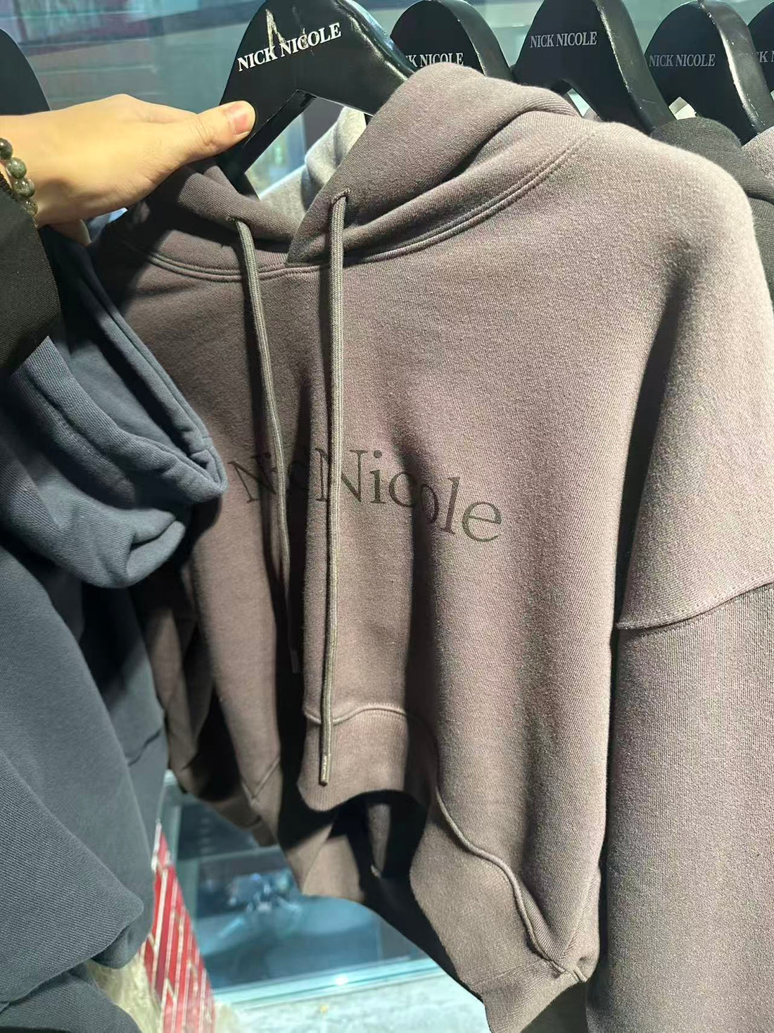 韓國 Nick Nicole Logo Crop Hoddy【NK098】