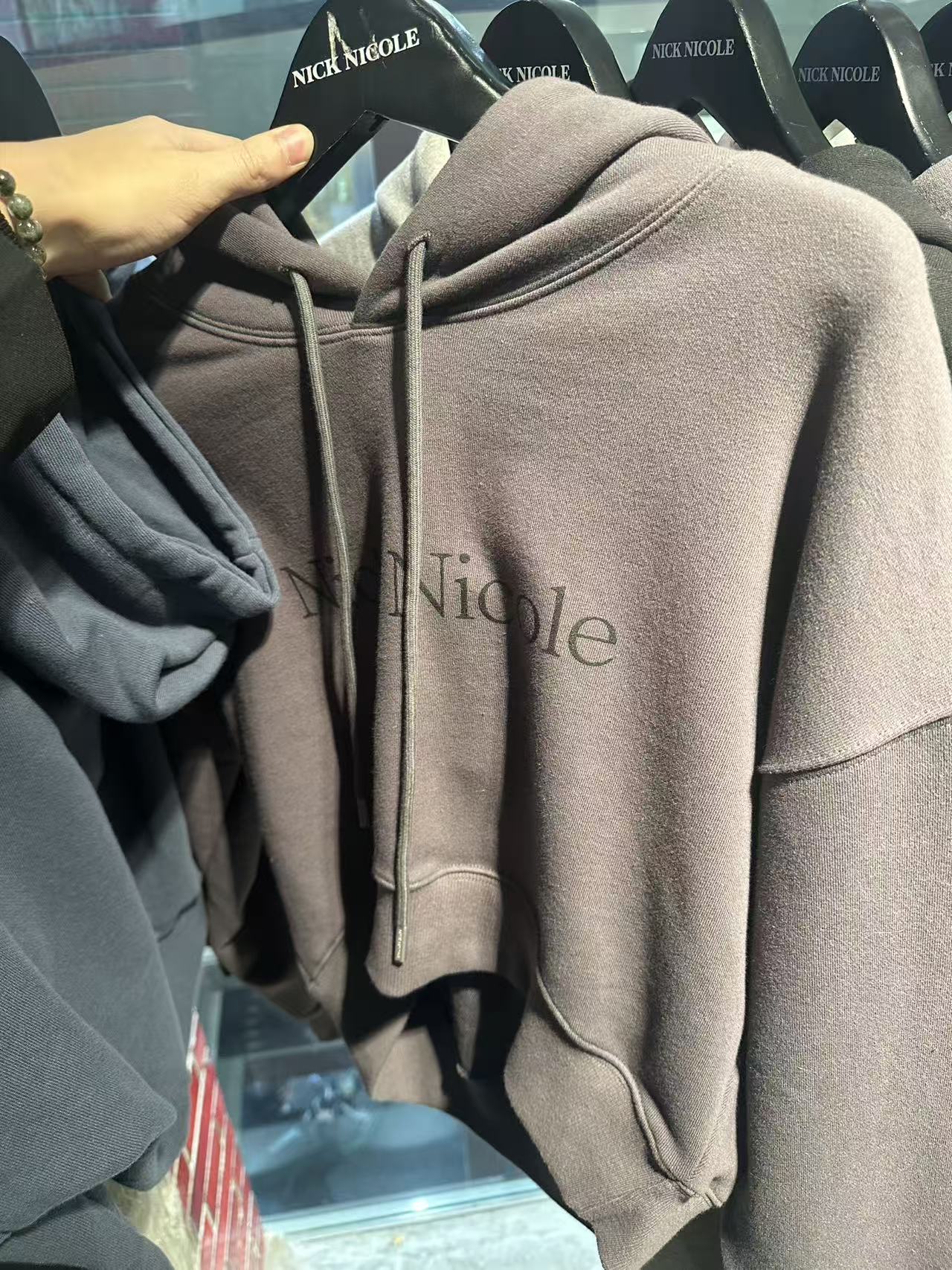 韓國 Nick Nicole Logo Crop Hoddy【NK098】