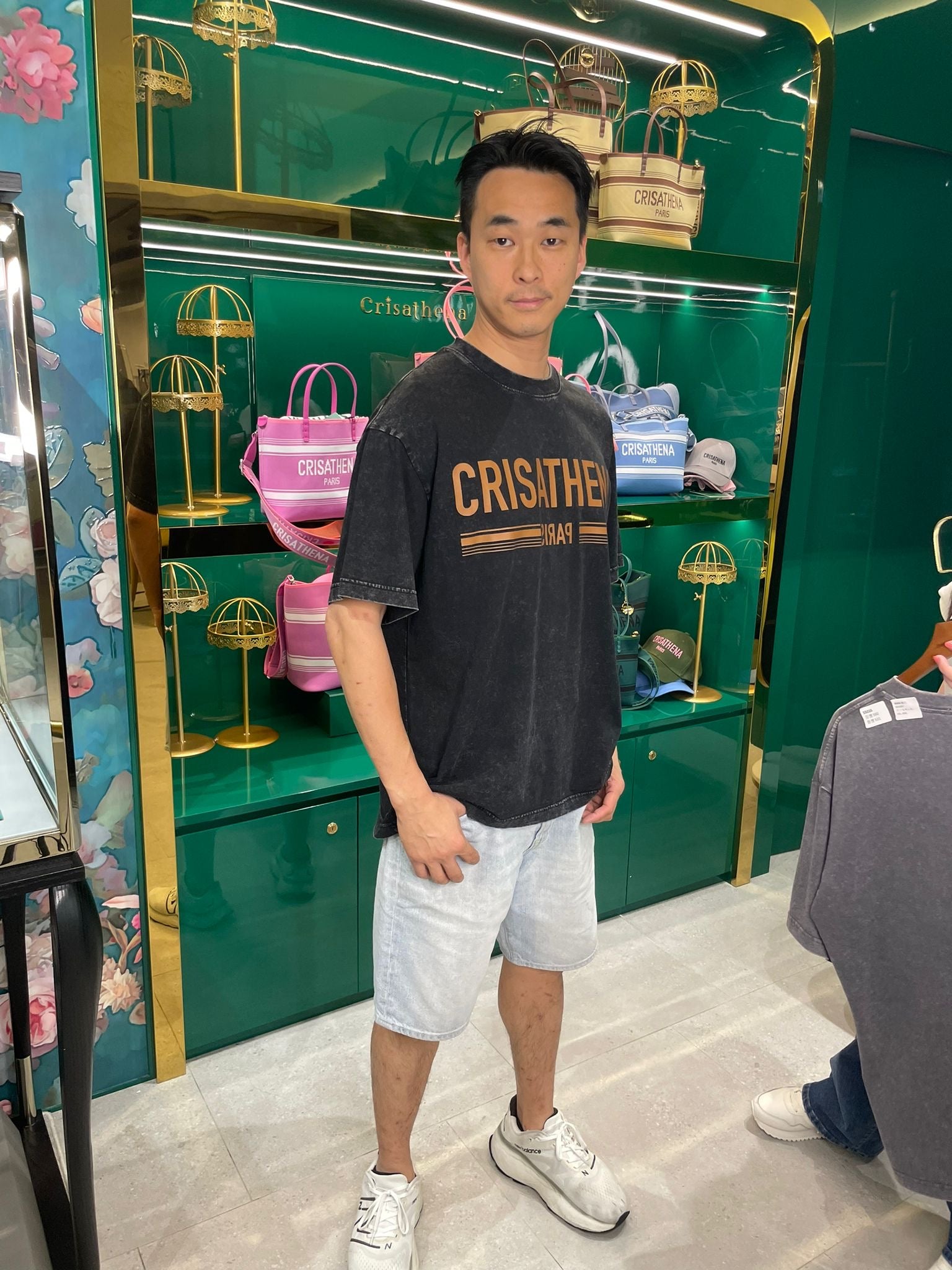 Crisathena Paris Stone Washed T-shirt【SM280】