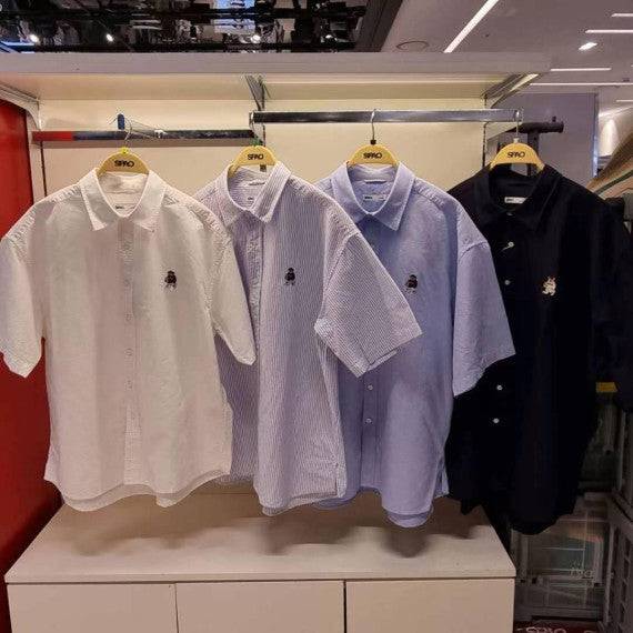 韓國 SPAO No.5 Short Sleeve Oxford Shirt - STT Mall HK 靚太網購