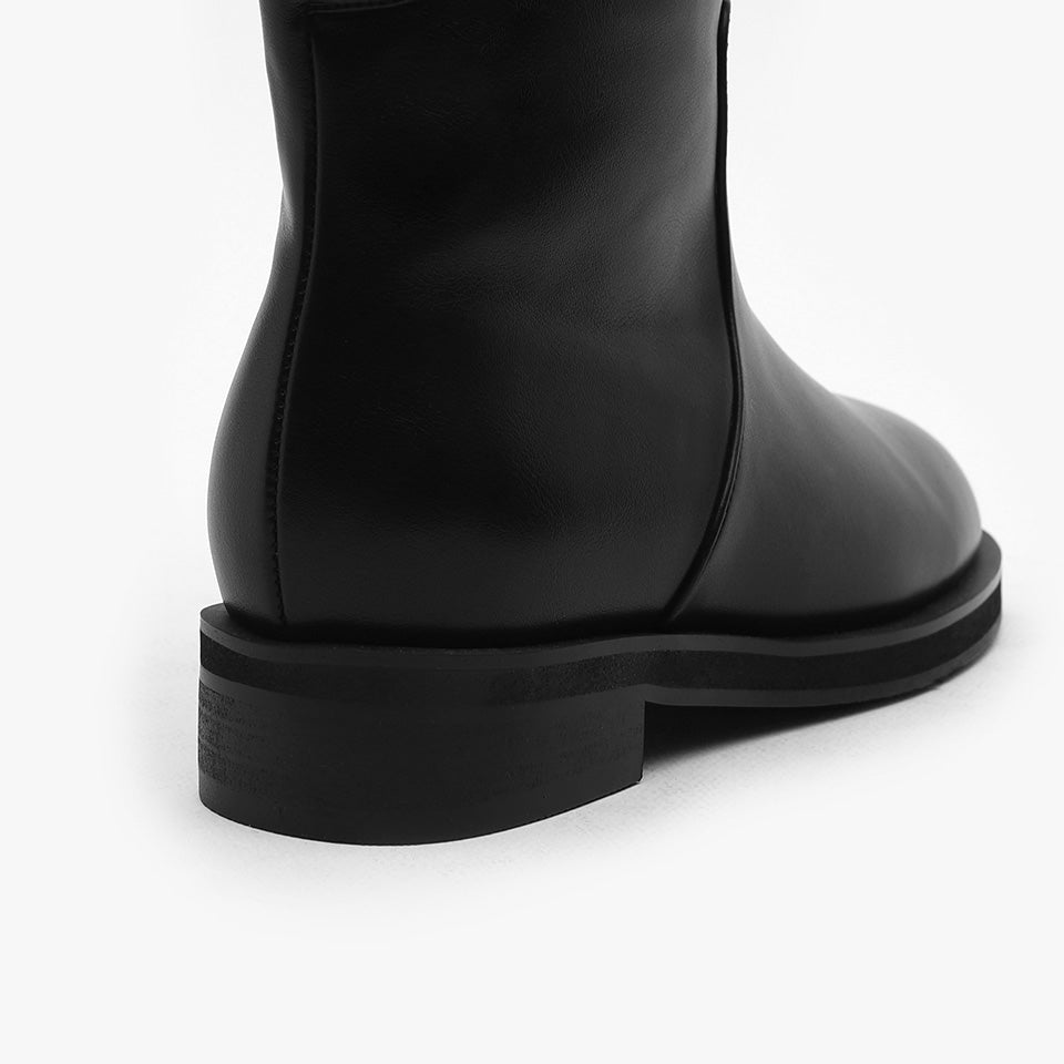 韓國 Sappun Bendor fur-lined mid-calf boots (3.5cm)【AU038】