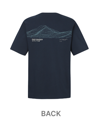 韓國 Discovery Fresh Event Line Graphic Short Sleeve T-Shirt【DY039】