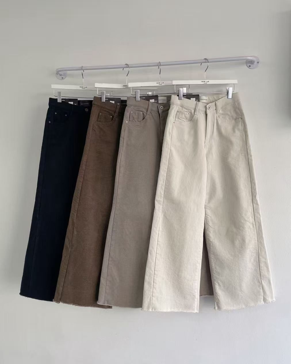 韓國 HowLuk 牛仔褲 刷薄毛  (冬季款)【H264】