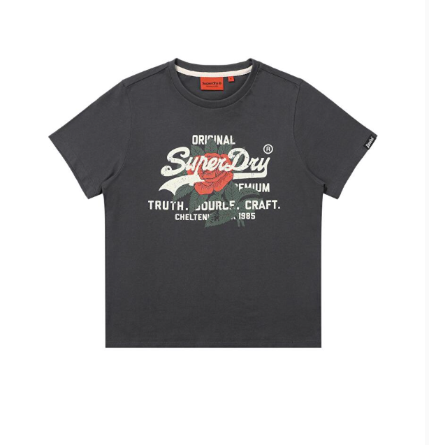 韓國 Superdry Rose Logo T-Shirt【SU045】