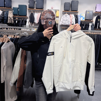 韓國 National Geographic Archelon Double Warm Fleece Woven Hooded Zip-Up【NG206】