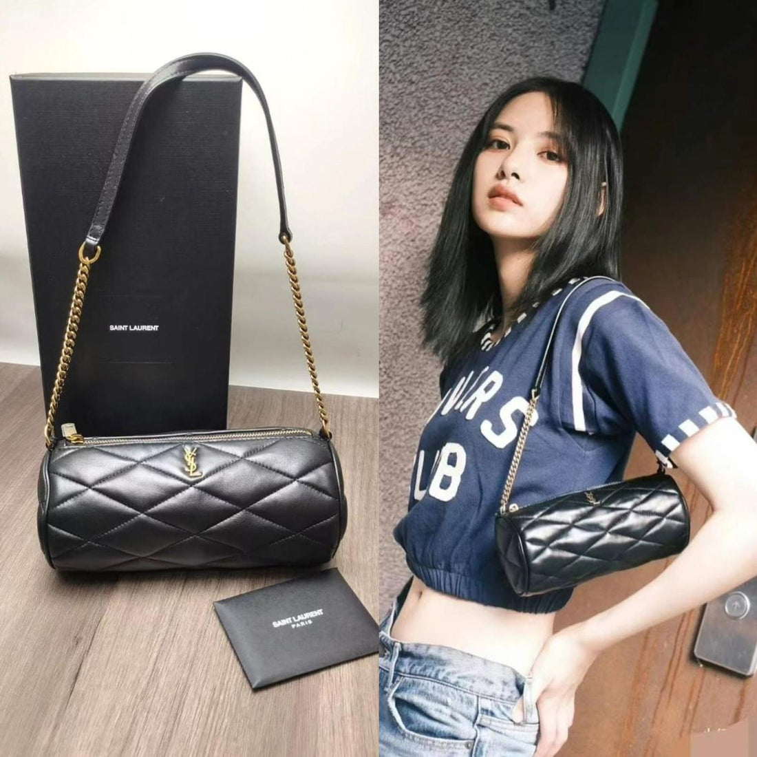 Yves Saint LaurentSade Mini Cylindrical Shoulder Bag 【YS58】  訂金$1,000 總售價 $8800