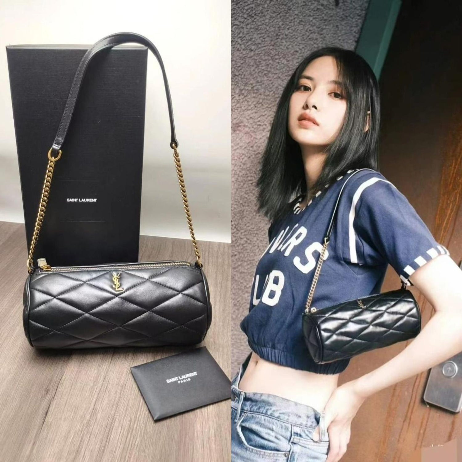 Yves Saint LaurentSade Mini Cylindrical Shoulder Bag 【YS58】  訂金$1,000 總售價 $8800