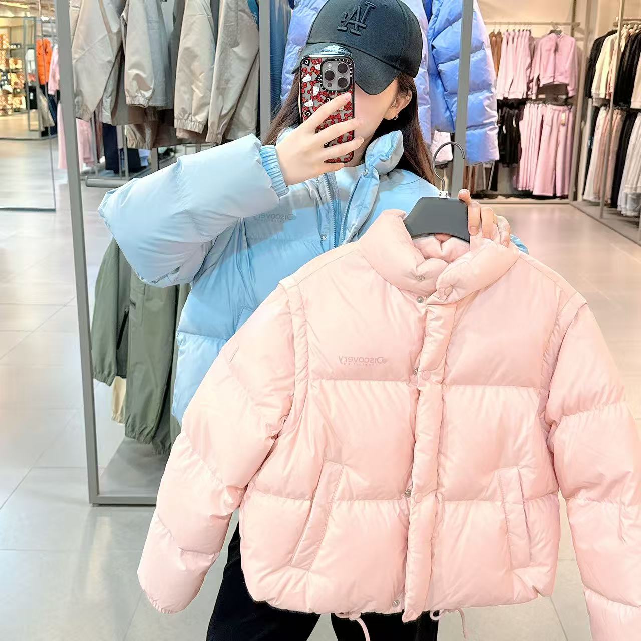 韓國 Discovery Women's Heini 2in1 RDS Short Padding【DY219】