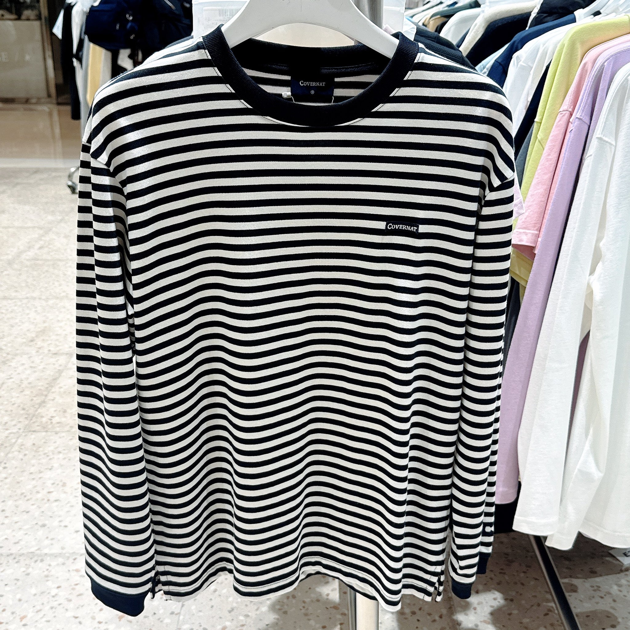 韓國 Covernat Basic Stripe Long Sleeve【CO065】