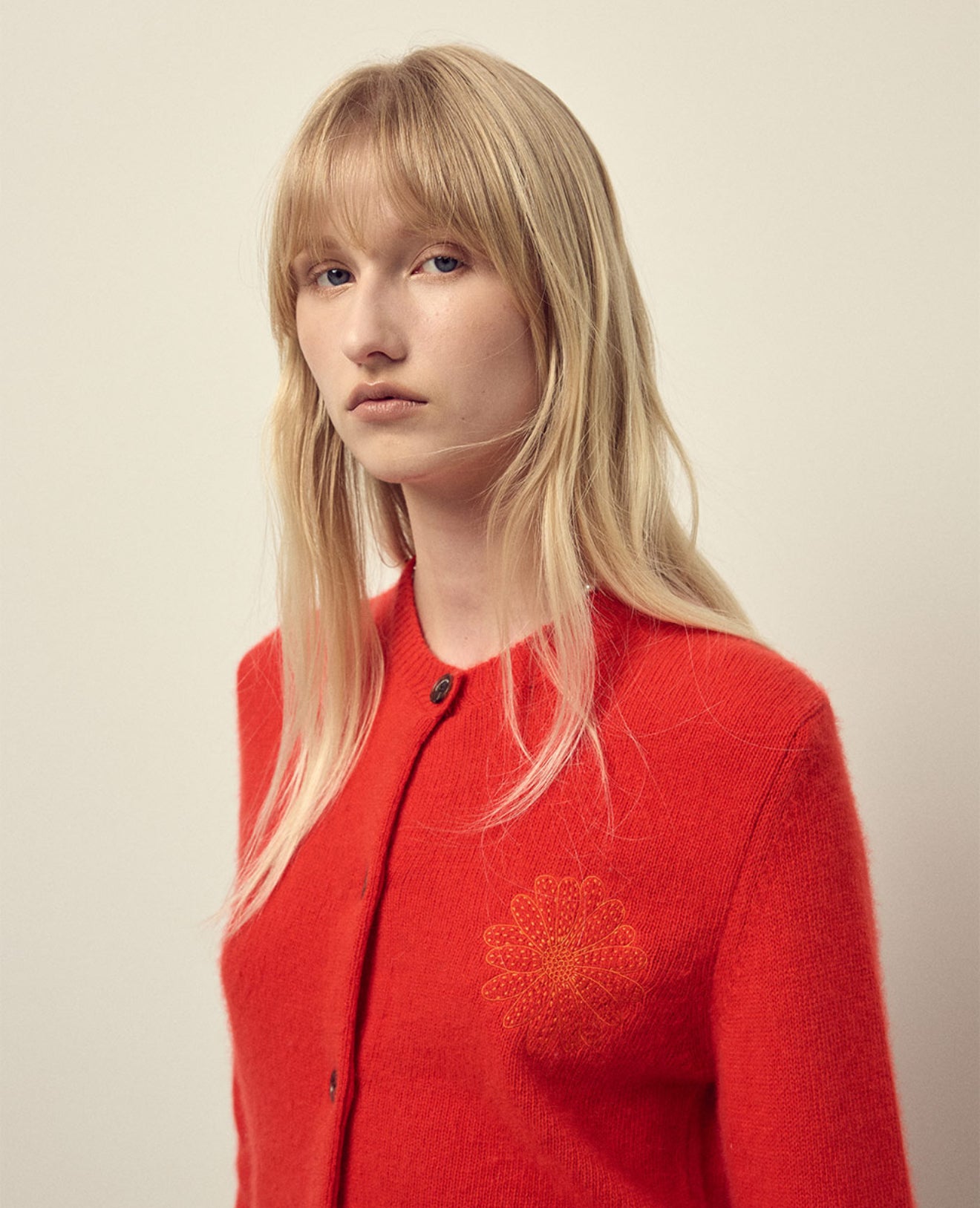 韓國 Mardi Mercredi Raccoon Blended Cardigan Round Neck【MM180】