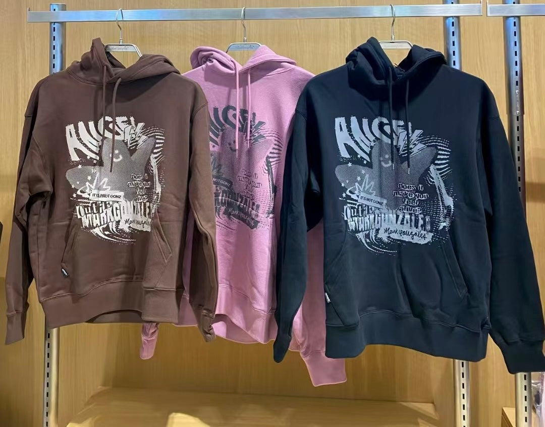 韓國 Mark Gonzales Angel Collage Graphic Sweat Hoodie【MG121】