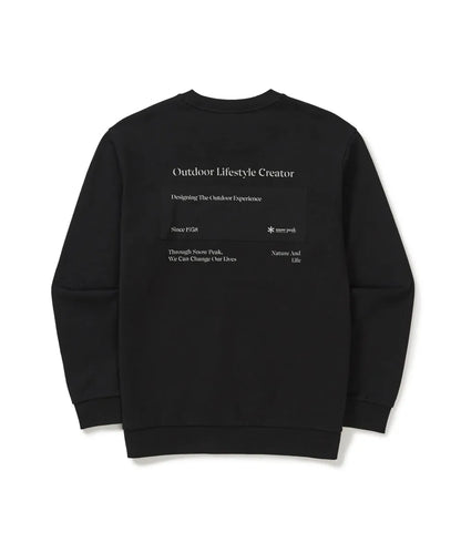 韓國 Snowpeak Land Lettering Woven Patch Sweatshirt【SN094】