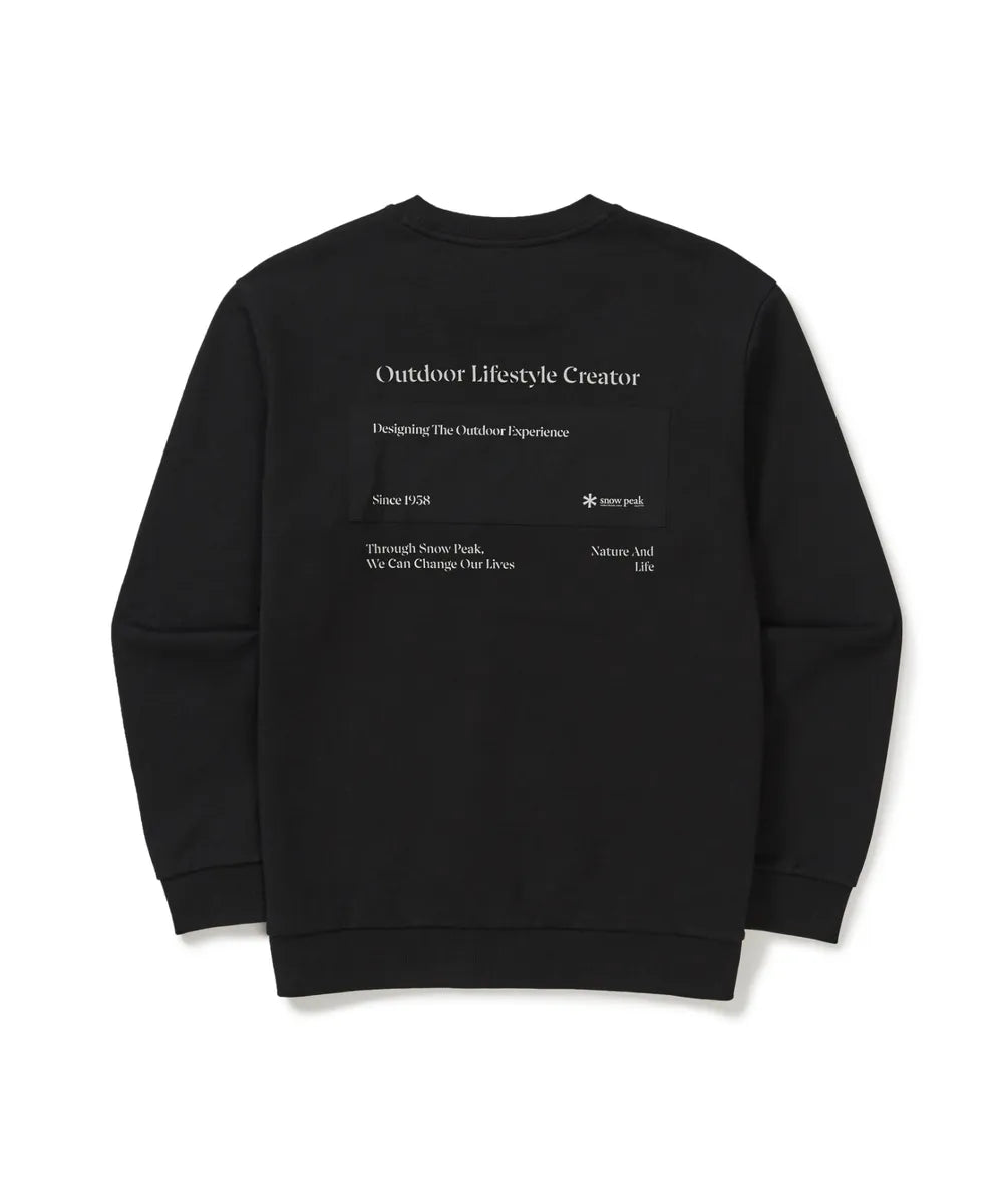 韓國 Snowpeak Land Lettering Woven Patch Sweatshirt【SN094】