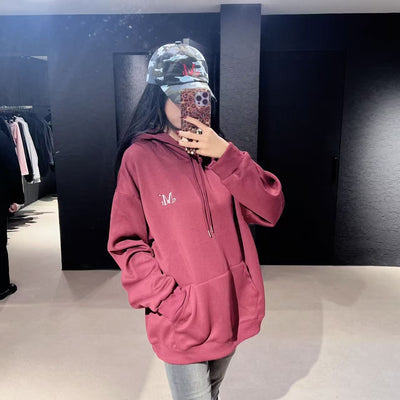 韓國 Mucent Unisex Signature Basic Logo Hoodie 【MU128】