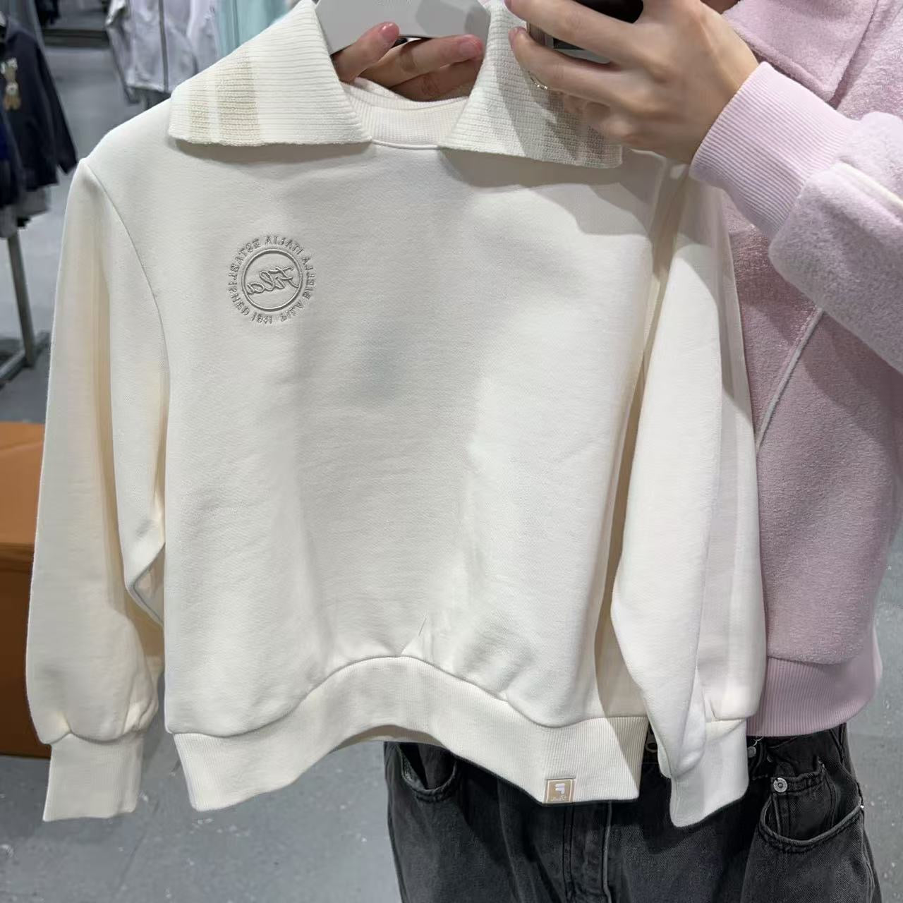 韓國 FILA Kids Striped Shawl Neck Long Sleeve【FA072】