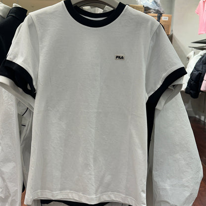 韓國 FILA Regular Ringer Tee Short Sleeve T-shirt【FA209】