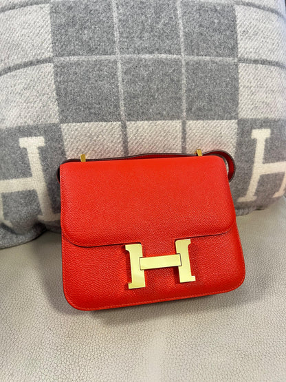 【Preloved】Hermes mini Constance 19 (訂金$500，總售價為 $58,000)【ST021】