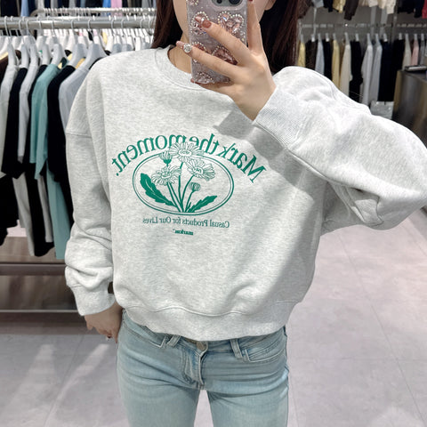 韓國 Markm (W) FLOWER GRAPHIC SWEATSHIRT【MA073】