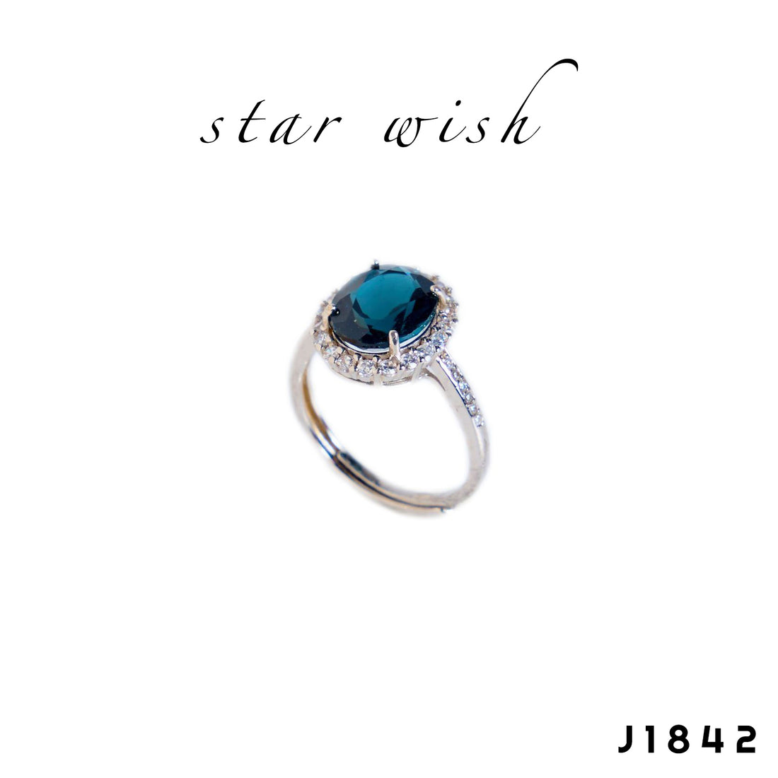 Star Wish S925銀 倫敦藍托帕石戒指 J1842【SS467】
