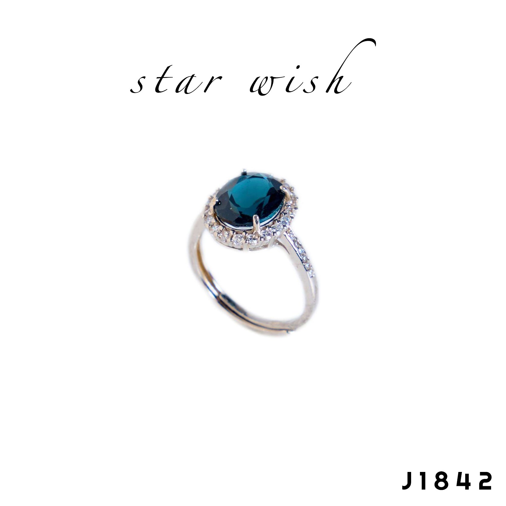 Star Wish S925銀 倫敦藍托帕石戒指 J1842【SS467】