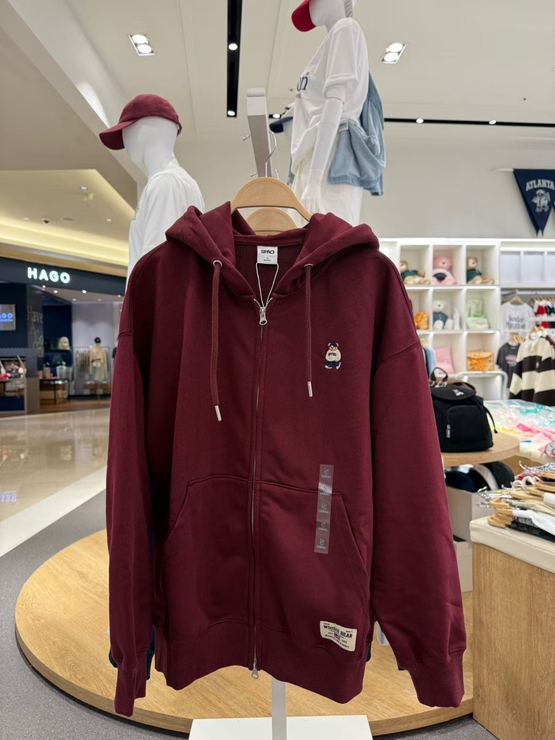 韓國 SPAO Embroidered Hoodie【SP218】