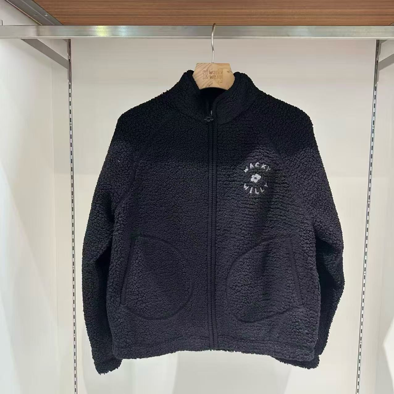 韓國 Wacky Willy Women's Shearling Zip-Up Blouson【WW099】