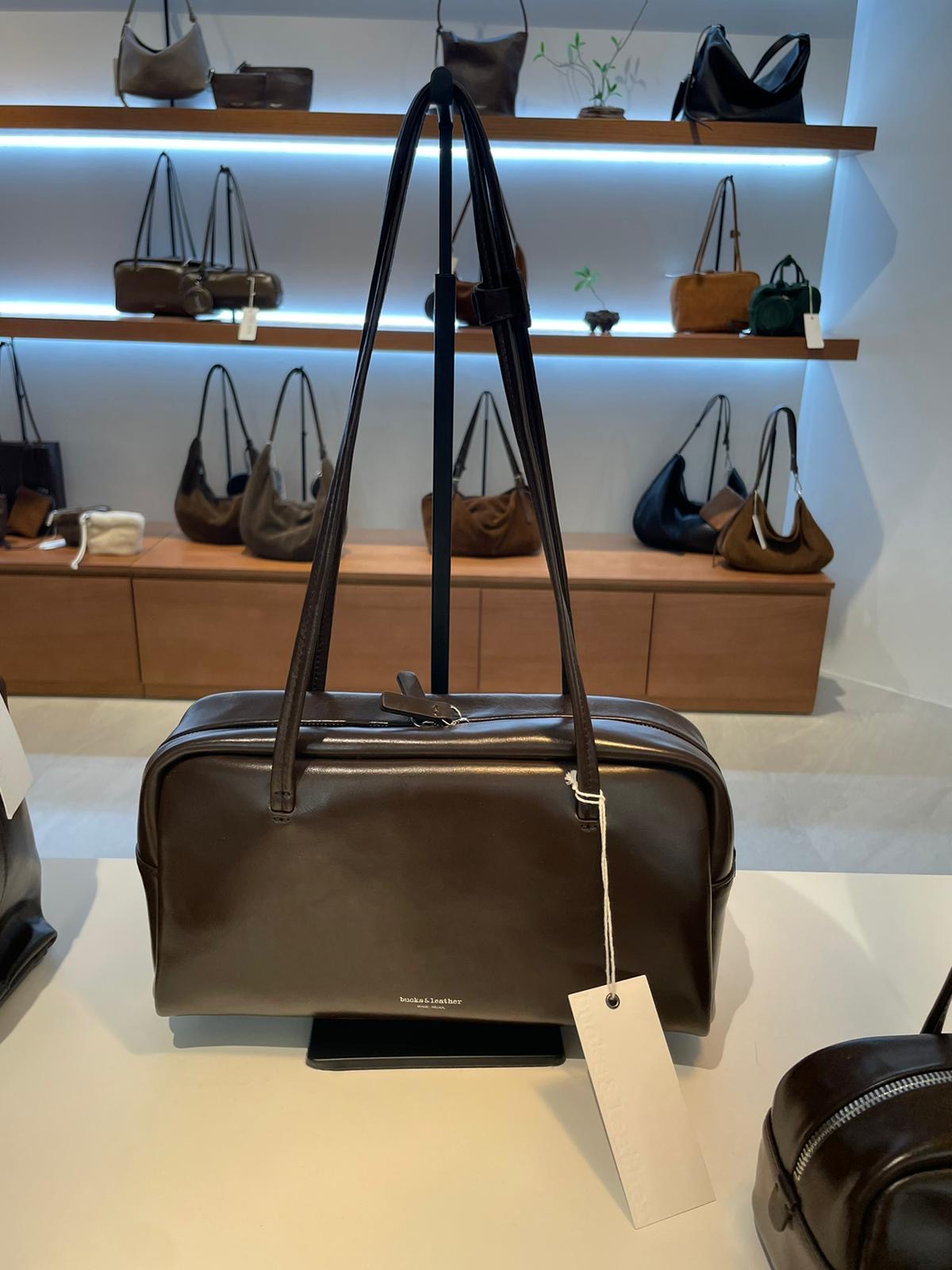 韓國 Bucks Leather 全新法式吐司包 L【SM745】