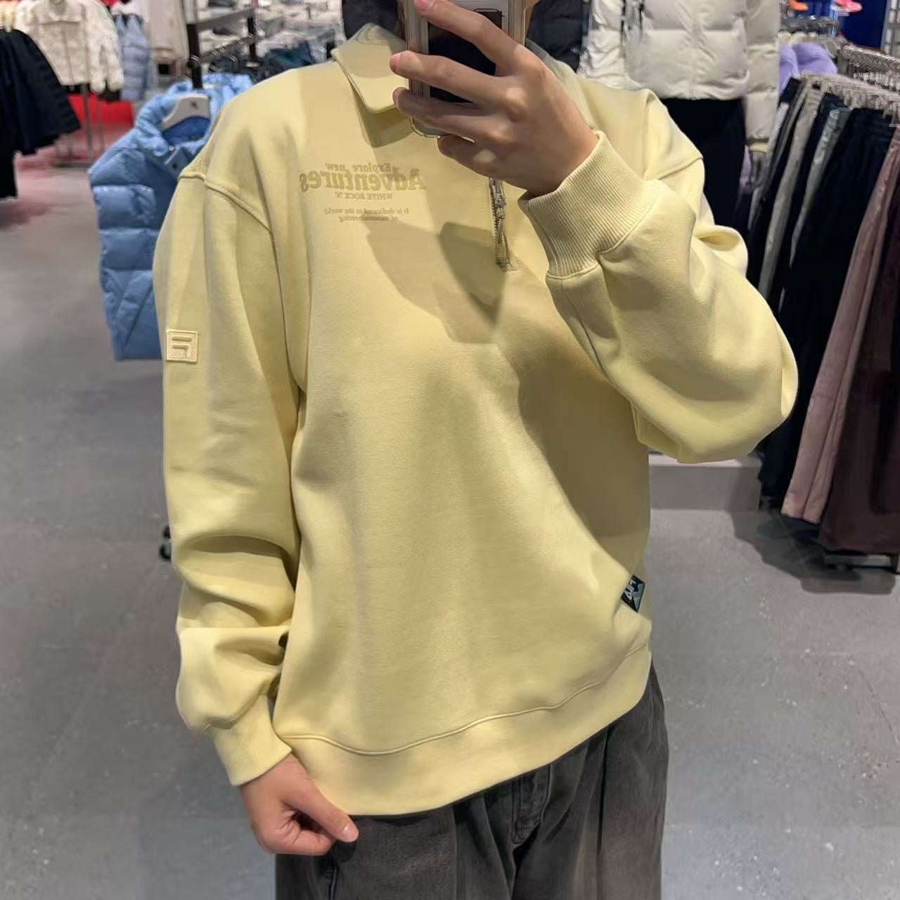 韓國 FILA Collar Half-Zip Long Sleeve【FA033】